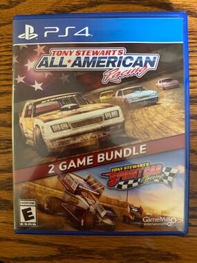 Tony Stewart All American Racing 2 Game Bundle Sony PlayStation 4 Tested EUC